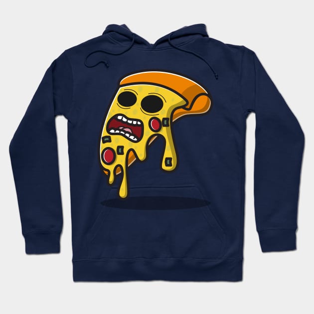 spooky pizza Hoodie by fflat hds